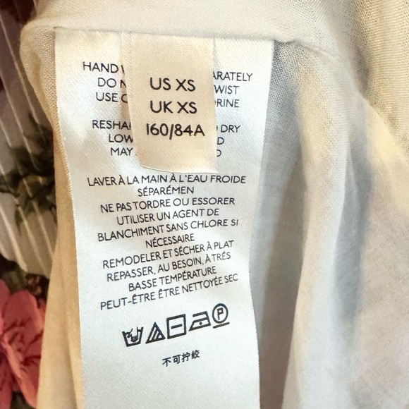 Anthropologie Shara Floral Pleated Midi Dress Size XS - Picture 12 of 15